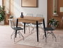 Hanah Home Dolunay - 1284 Mesa de Comedor Extensible Pino Atlántico